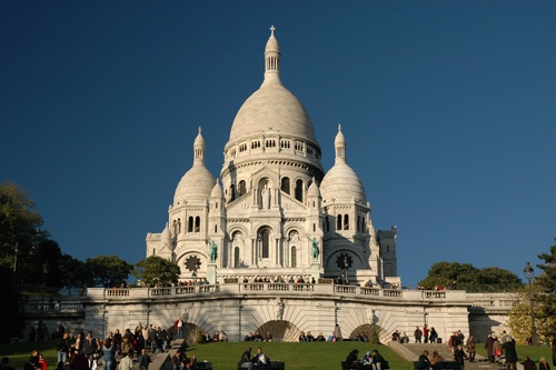 Sacré-Coeur Basilica in Montmartre, Paris.