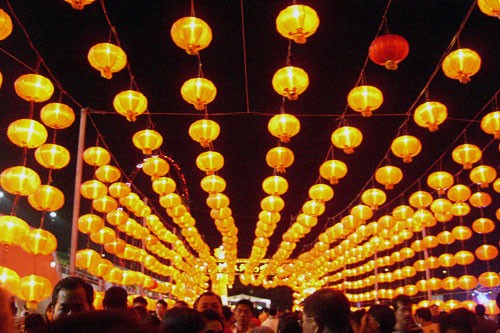 Lanterns at Singapore's River Hongbao festival