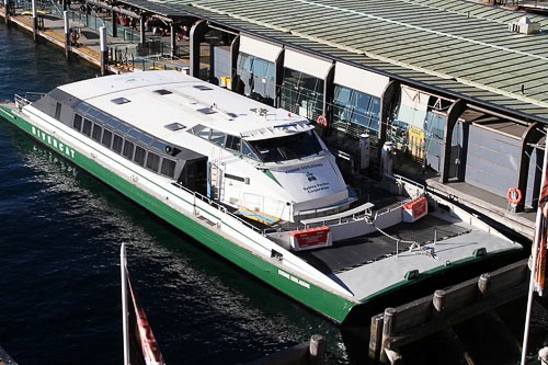 The RiverCat Ferry in Sydney Harbour.