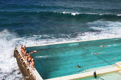 Oceanside pool by Bondi Beach, Sydney.