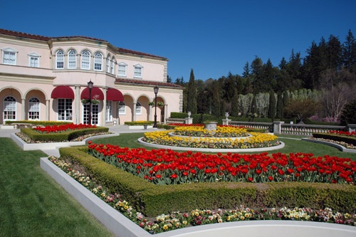 The grounds at Ferrari-Carano Vineyards and Winery in Healdsburg, California. Photo courtesy Ferrari-Carano Vineyards and Winery.