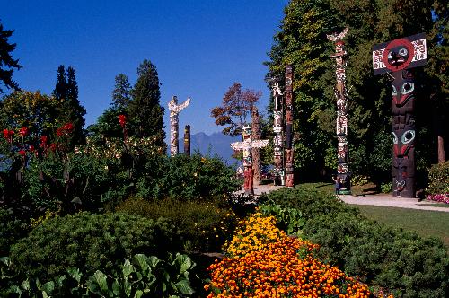 The totem poles of Stanley Park, Vancouver