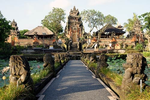 Saraswati Temple in Ubud, Bali.