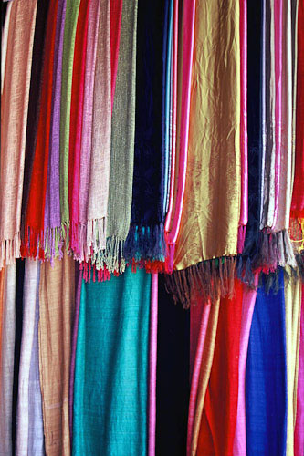 There are plenty of shops and boutiques with eye-catching window displays where you can spend your dong on a range of traditional crafts and textiles.