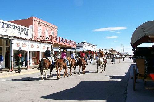 Tombstone, Arizona, is one of the most famous gold-mining towns of the 1880s.