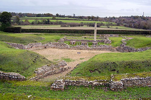 Ruins of Verulamium in St. Albans.