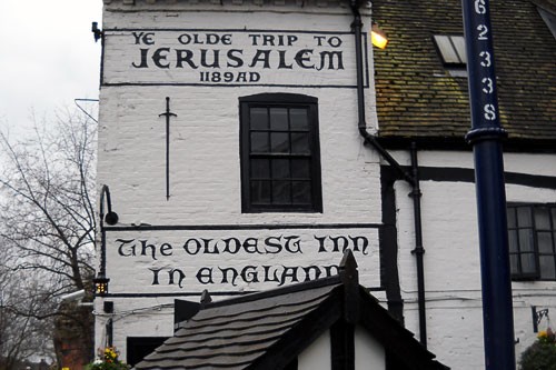 Arguable England's oldest drinking Inn, the Olde Trip to Jerusalem is situated on top of a web of ancient caves said to have been the meeting place of <em>Robin Hood</em> and his Merry Men.