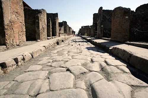 Ruined cities with Greek and Roman heritage, including Pompeii, shown here, are within reach of Naples and the major towns of the Amalfi Coast.