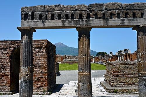 The ruins of Pompeii, Italy.