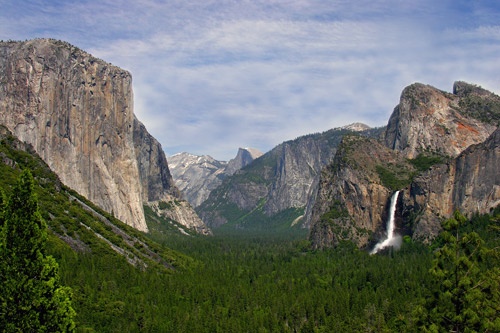 Yosemite Valley from Tunnel View. Photo courtesy DNC Parks & Resorts at Yosemite, Inc.