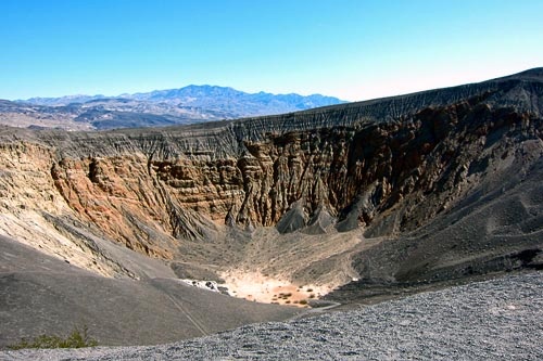 Ubehebe Crater was caused by a steam explosion about 3,000 years ago.