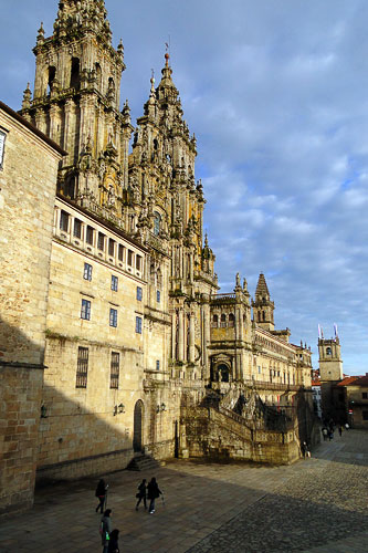 All roads in Spain once led to the northwestern city of Santiago de Compostela, where the Catholic faithful flocked to visit the tomb of St. James, hoping thereby to win a spot in heaven. The pilgrimage route ran from Paris over the Pyrenees and along Spain's northern coast -- an enormous distance even by car. (Some hardy souls still make the trek on foot.) Even if you only drive the last section, from Pamplona through León to Santiago de Compostela, you can imagine the joy of weary pilgrims arriving at last in front of this glorious Romanesque cathedral.