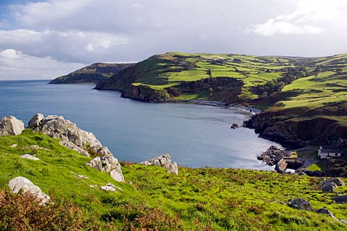 Emerald cliffs seen from the Torr Head Scenic Road.