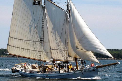The schooner Timberwind.