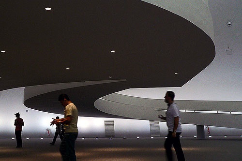 Interior of Museu do Omo Total in Brasilia.