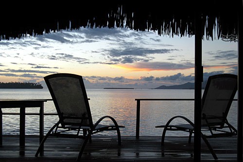 Raiatea sunset, French Polynesia.