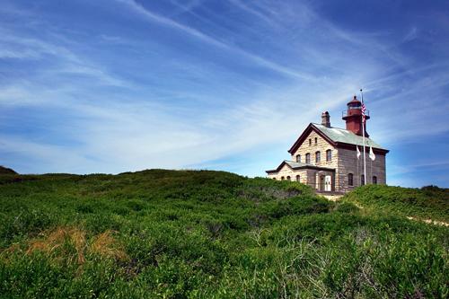 Block Island North Lighthouse is located on the most northern tip, which is 14 miles off the Rhode Island coast