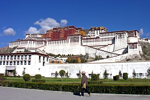 Potala Palace, seat of the Dalai Lamas.