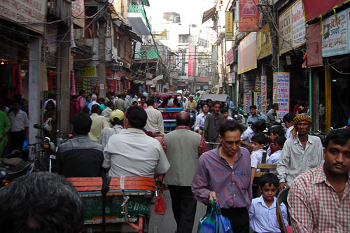 Crowds-Old Delhi, India