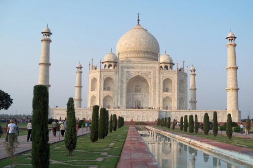 The Taj Mahal in Agra, Uttar Pradesh.