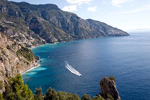 Classic Amalfi Coast views are the biggest tourism draw of the Mezzogiorno, the Italian south.