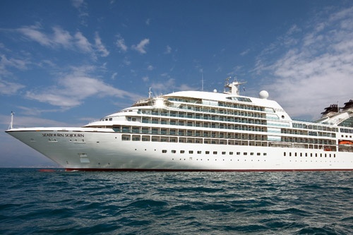 Seabourn "Sojourn" at sea.