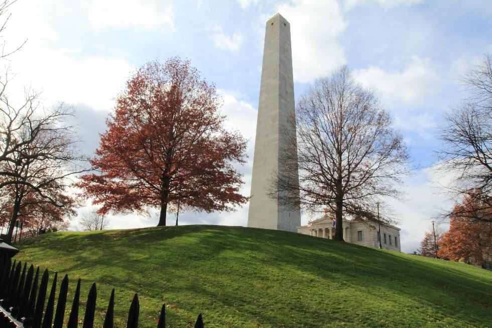 The Bunker Hill Monument in Boston, Massachusetts.