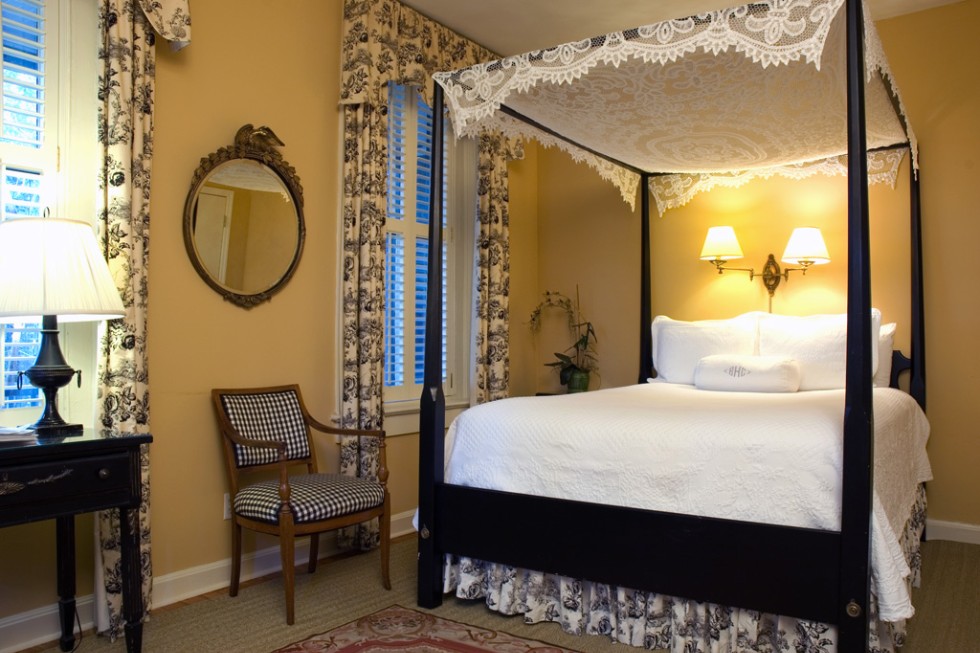 Room 8 at the Battery Carriage House Inn, Charleston, where guests have reported the presence of male ghost with no torso.