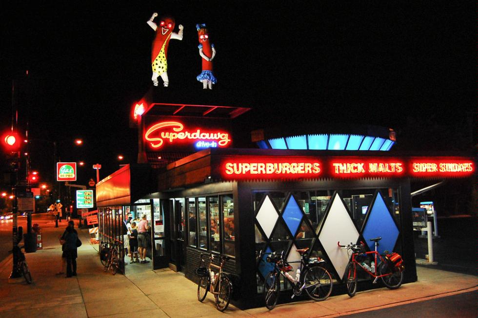 Superdawg Drive-In in Chicago, Illinois.