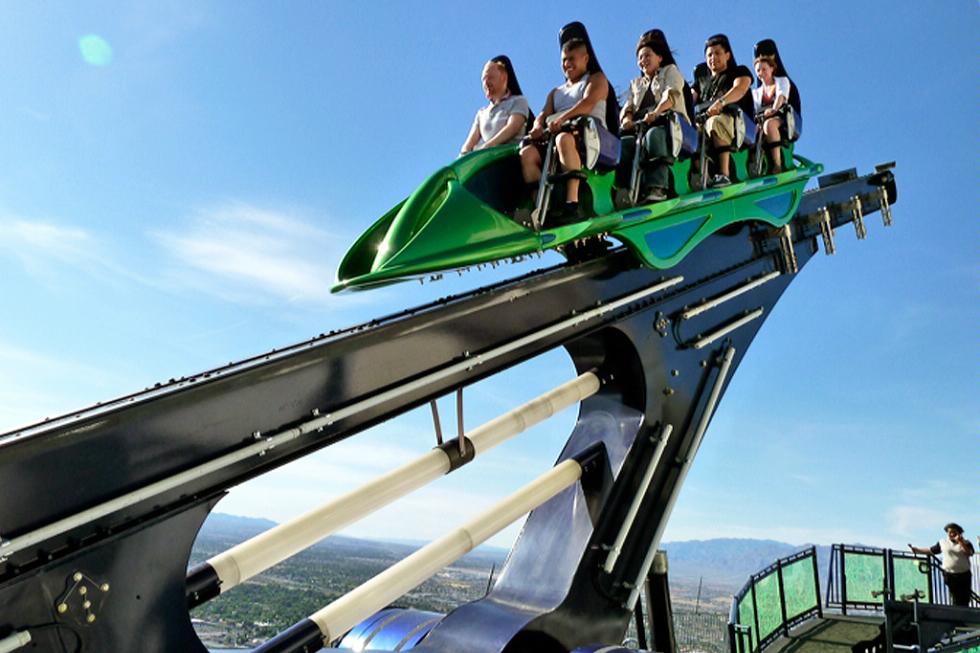The X-Scream ride at the Stratosphere Hotel, Casino & Tower in Las Vegas, Nevada.