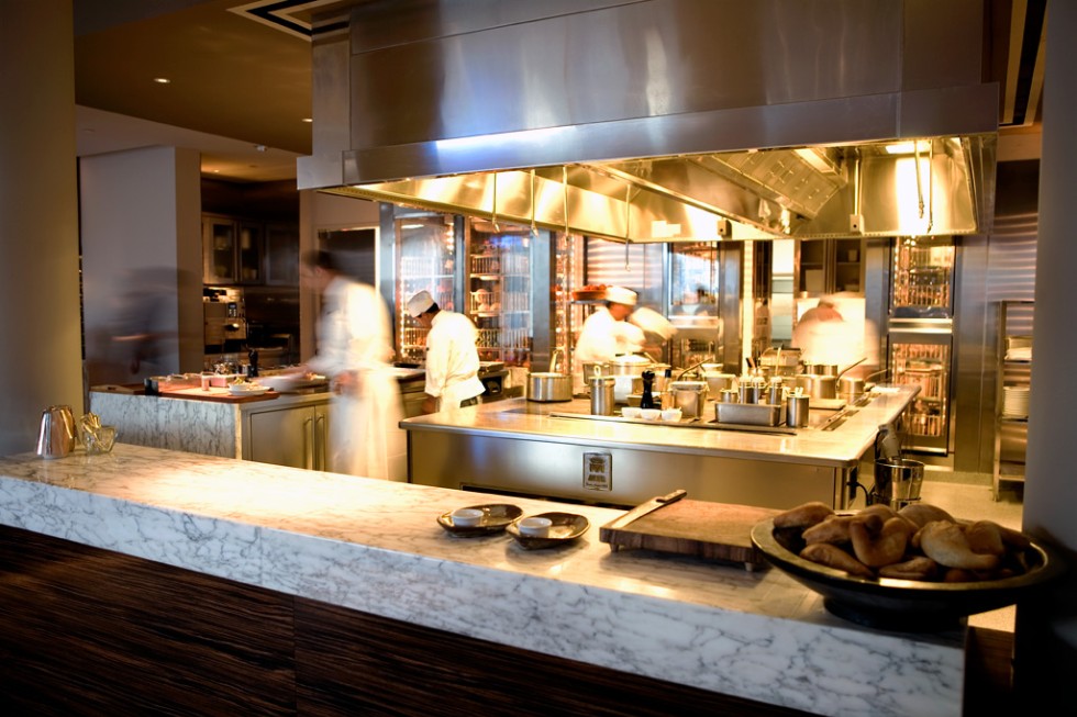 The kitchen at RH, Andaz West Hollywood.