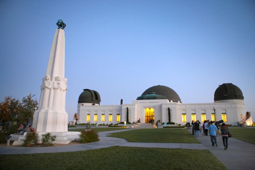 The Griffith Park Observatory in Los Angeles, California.