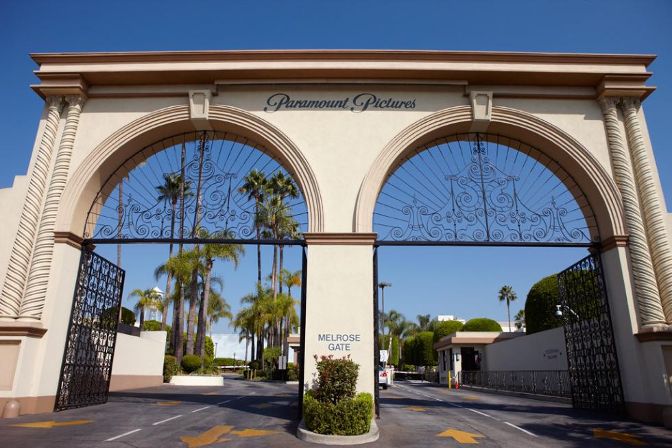 The famous Bronson Gate at Paramount Pictures. Hollywood, California.