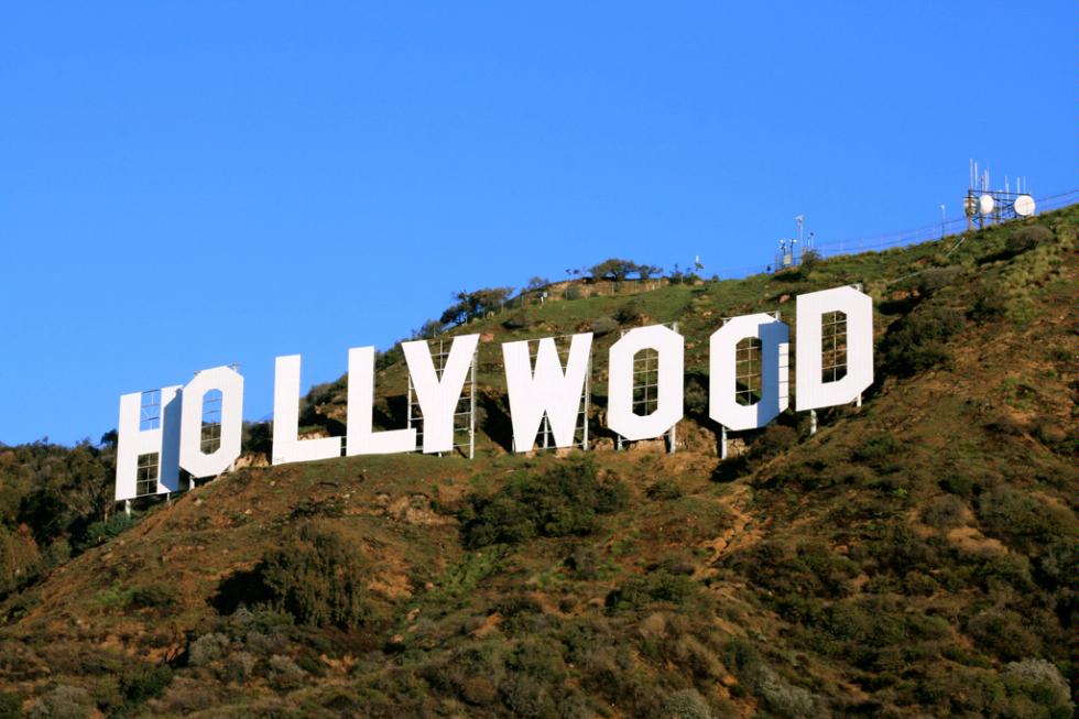 The Hollywood sign in Hollywood, California.