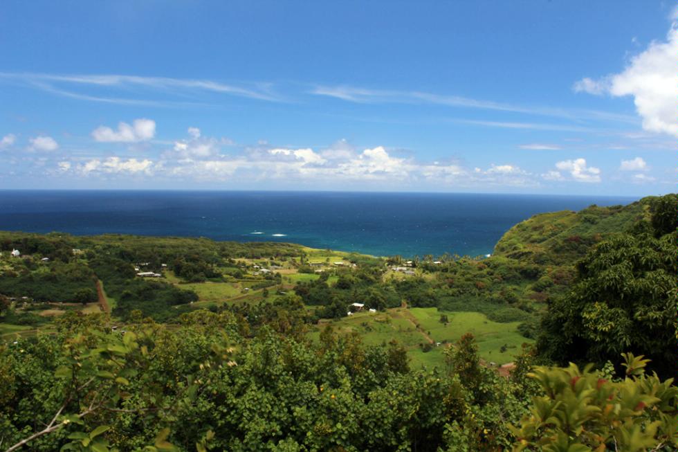 A view of Wailua from Wailua Valley State Wayside Park in Maui.