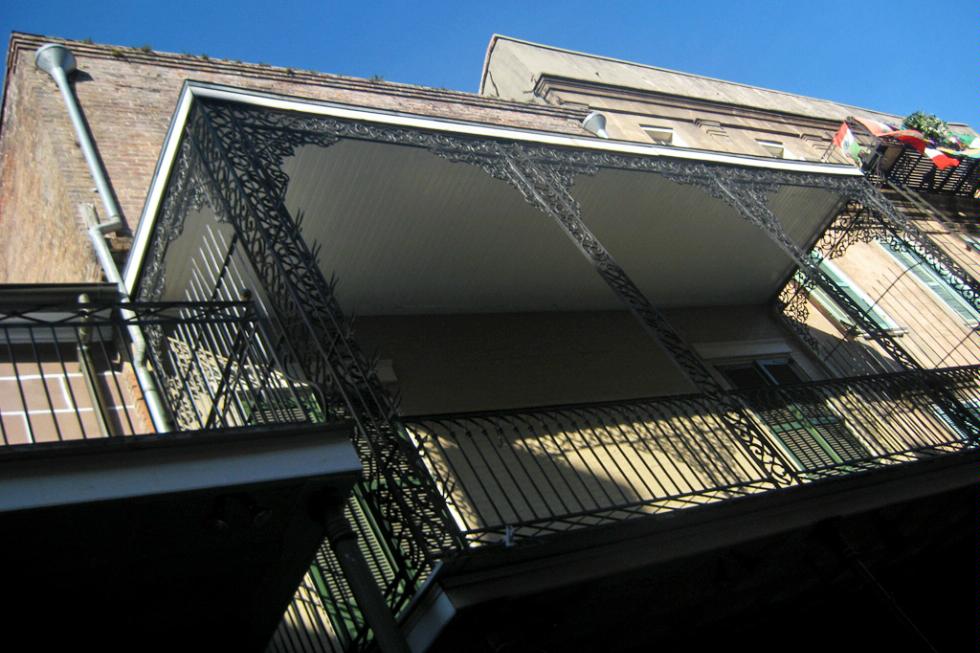 Tennessee Williams once lived at this house on St. Peter Street in New Orleans.