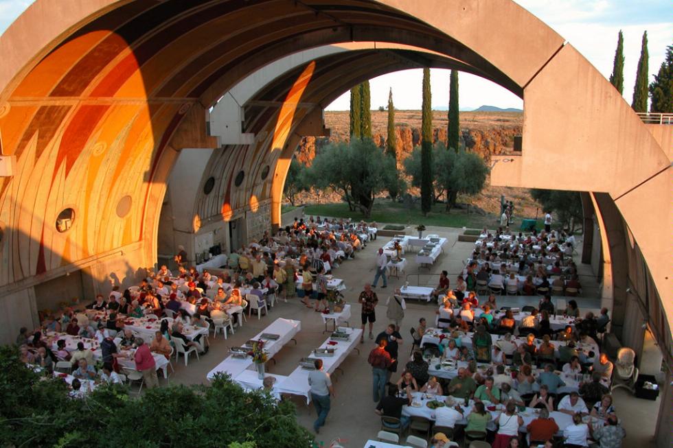 The Cosanti Foundation presents its annual Italian Night concert and dinner. This Arcosanti tradition celebrates the heritage of its founder, Paolo Soleri, who was born in Torino, Italy. A special meal is served outdoors under the Arcosanti Vaults in the setting of Italian cypress and olive trees. 