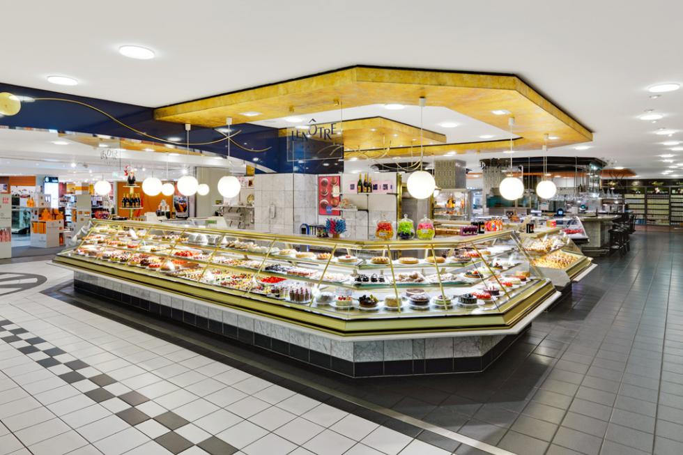 The main food hall at the KaDeWe department store in Berlin, Germany.