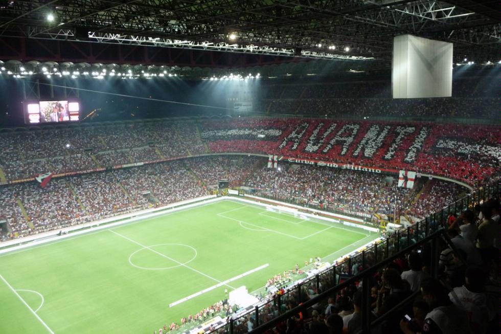 AC Milan vs. Inter at San Siro (Giuseppe Meazza Soccer Stadium), Milan.