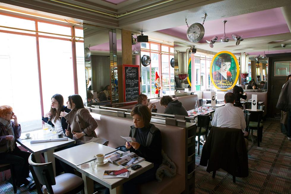 Café des deux Moulins in Paris, France.
