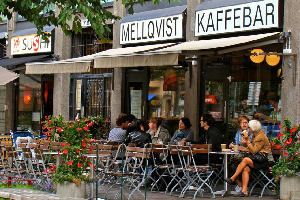 Mellqvist Kaffebar in Stockholm, Sweden was made famous by "The Girl with the Dragon Tattoo."