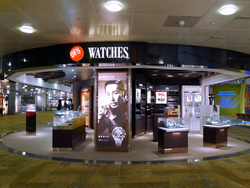 DFS Watch shop at Changi Airport.