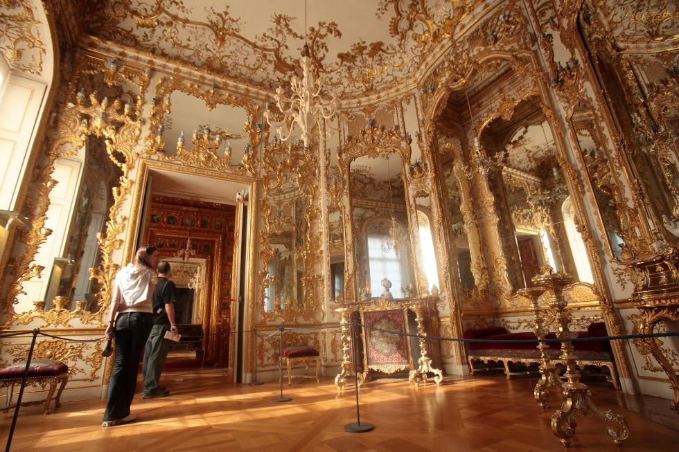 Interior of the royal apartments, Munich Residenz, Germany.
