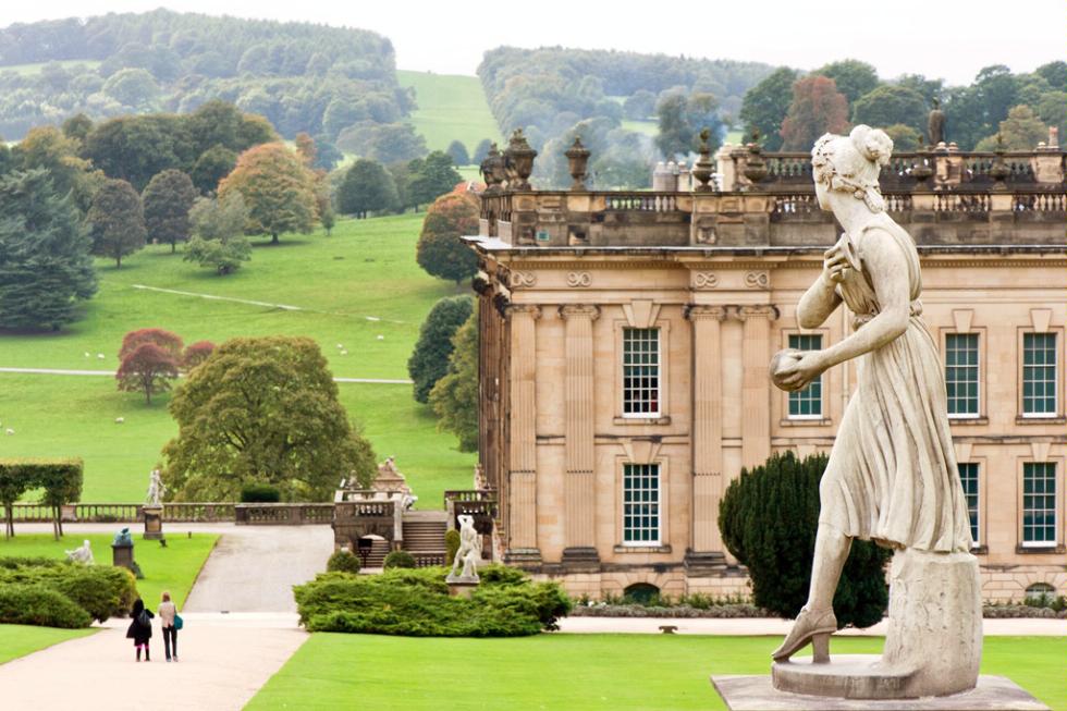 Chatsworth House in North Derbyshire, England.