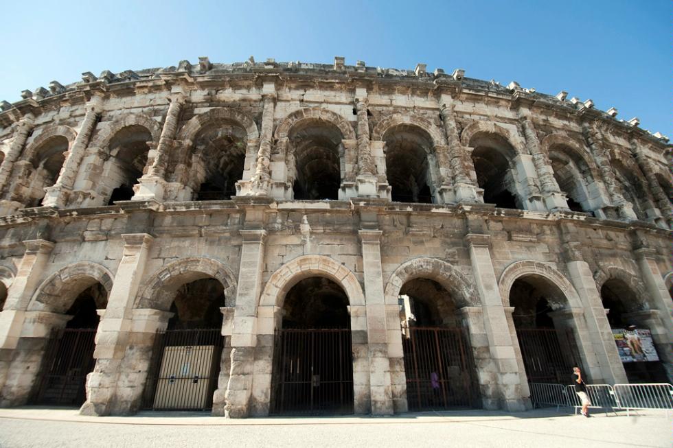 The Roman Arena in Nimes, France.