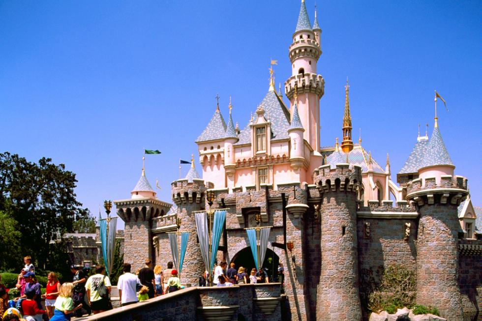 Sleeping Beauty's Castle at Disneyland in Anaheim, CA.