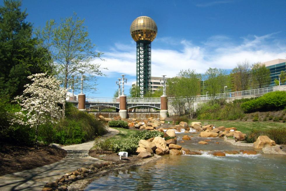 The Sunsphere in Knoxville, Tennessee.