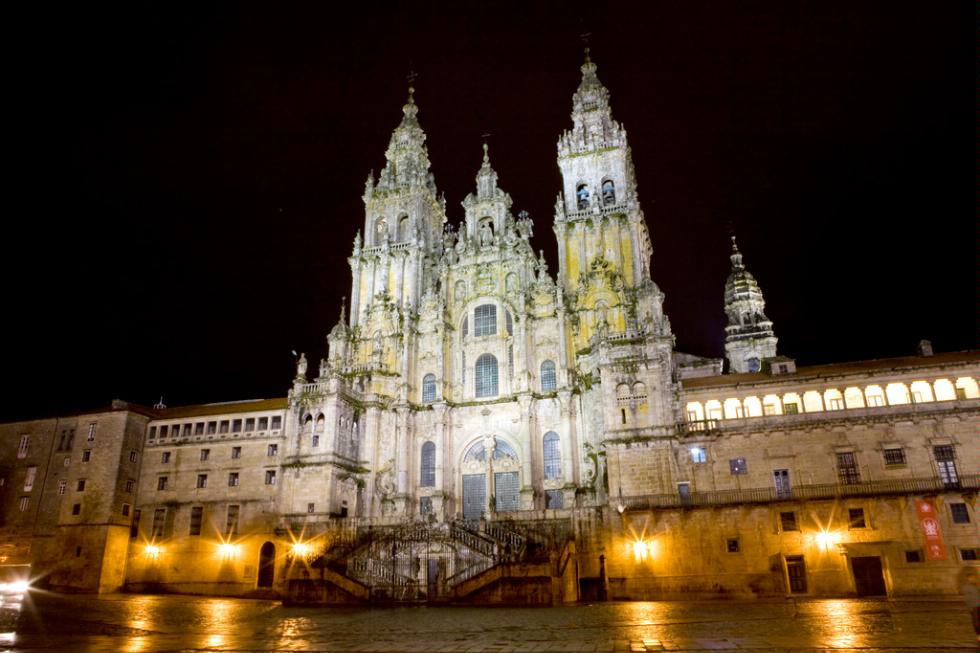 The Cathedral of Santiago de Compostela, Spain.