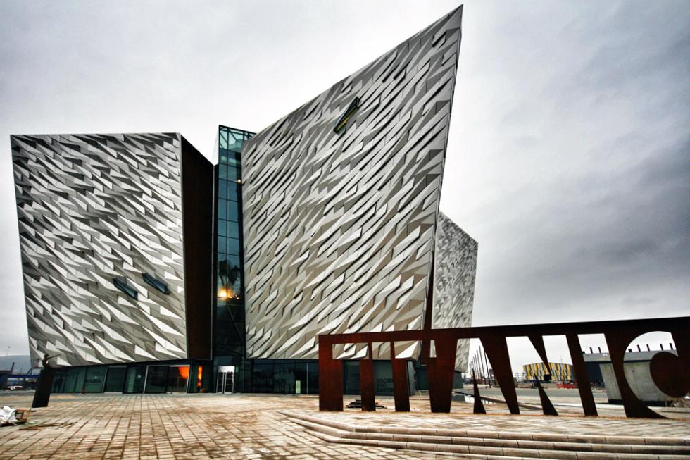 Titanic Quarter, the world's largest Titanic visitor museum, in Belfast, where the ship was built.
