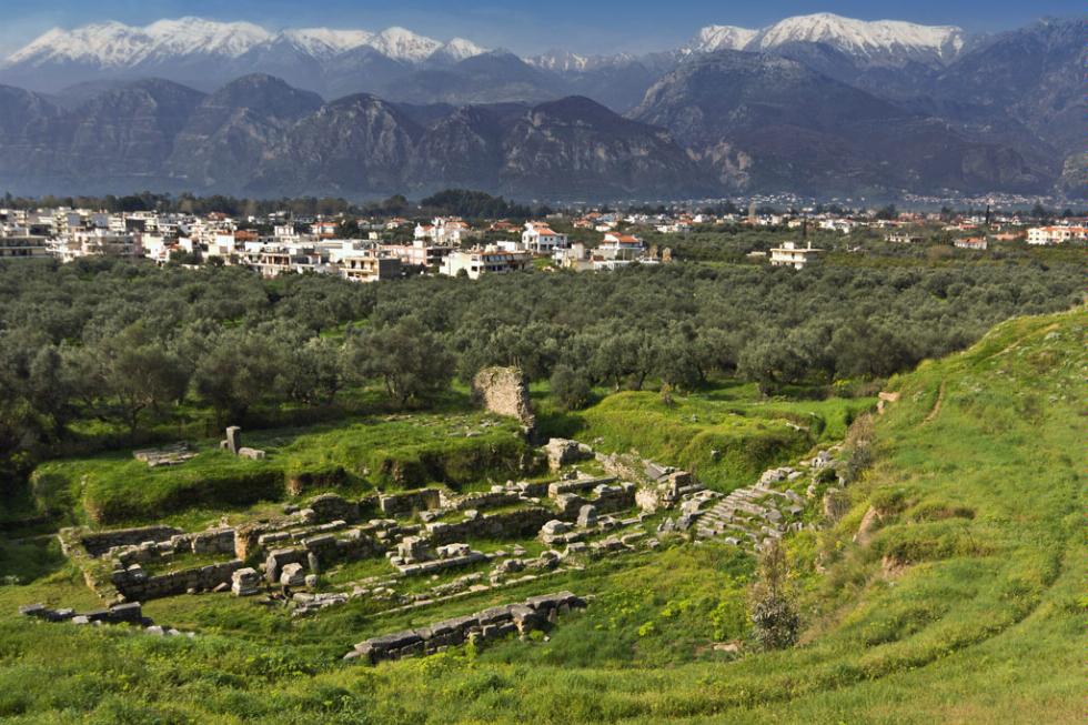 Historical city of Sparta, Greece.